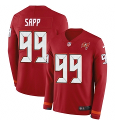 Nike Buccaneers 99 Warren Sapp Red Team Color Men s Stitched NFL Limited Therma Long Sleeve Jersey Nike Buccaneers 99 Warren Sapp Red Team Color Men s Stitched NFL Limited Therma Long Sleeve Jersey