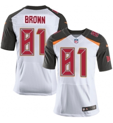 Nike Tampa Bay Buccaneers 81 Antonio Brown White Men Stitched NFL New Elite Jersey Nike Tampa Bay Buccaneers 81 Antonio Brown White Men Stitched NFL New Elite Jersey