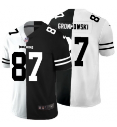 Tampa Bay Buccaneers 87 Rob Gronkowski Men Black V White Peace Split Nike Vapor Untouchable Limited NFL Jersey Tampa Bay Buccaneers 87 Rob Gronkowski Men Black V White Peace Split Nike Vapor Untouchable Limited NFL Jersey