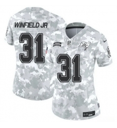 Women Tampa Bay Buccaneers 31 Antoine Winfield Jr 2024 F U S E Arctic Camo Salute To Service Limited Stitched Football Jersey Women Tampa Bay Buccaneers 31 Antoine Winfield Jr 2024 F U S E Arctic Camo Salute To Service Limited Stitched Football Jersey