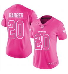 Womens Nike Buccaneers #20 Ronde Barber Pink Stitched NFL Limited Rush Fashion Jersey Womens Nike Buccaneers #20 Ronde Barber Pink Stitched NFL Limited Rush Fashion Jersey