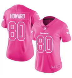 Womens Nike Buccaneers #80 O J Howard Pink Stitched NFL Limited Rush Fashion Jersey Womens Nike Buccaneers #80 O J Howard Pink Stitched NFL Limited Rush Fashion Jersey
