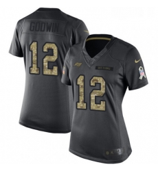 Womens Nike Tampa Bay Buccaneers 12 Chris Godwin Limited Black 2016 Salute to Service NFL Jersey Womens Nike Tampa Bay Buccaneers 12 Chris Godwin Limited Black 2016 Salute to Service NFL Jersey
