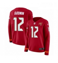 Womens Nike Tampa Bay Buccaneers 12 Chris Godwin Limited Red Therma Long Sleeve NFL Jersey Womens Nike Tampa Bay Buccaneers 12 Chris Godwin Limited Red Therma Long Sleeve NFL Jersey