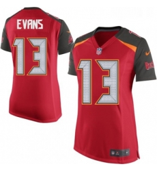 Womens Nike Tampa Bay Buccaneers 13 Mike Evans Game Red Team Color NFL Jersey Womens Nike Tampa Bay Buccaneers 13 Mike Evans Game Red Team Color NFL Jersey