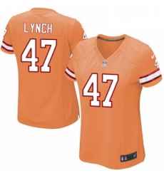 Womens Nike Tampa Bay Buccaneers 47 John Lynch Elite Orange Glaze Alternate NFL Jersey Womens Nike Tampa Bay Buccaneers 47 John Lynch Elite Orange Glaze Alternate NFL Jersey