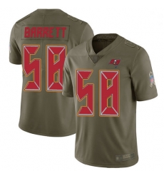 Youth Buccaneers 58 Shaquil Barrett Olive Stitched Football Limited 2017 Salute to Service Jersey Youth Buccaneers 58 Shaquil Barrett Olive Stitched Football Limited 2017 Salute to Service Jersey