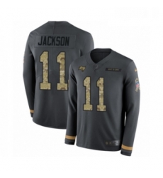 Youth Nike Tampa Bay Buccaneers 11 DeSean Jackson Limited Black Salute to Service Therma Long Sleeve NFL Jersey Youth Nike Tampa Bay Buccaneers 11 DeSean Jackson Limited Black Salute to Service Therma Long Sleeve NFL Jersey