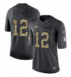 Youth Nike Tampa Bay Buccaneers 12 Chris Godwin Limited Black 2016 Salute to Service NFL Jersey Youth Nike Tampa Bay Buccaneers 12 Chris Godwin Limited Black 2016 Salute to Service NFL Jersey