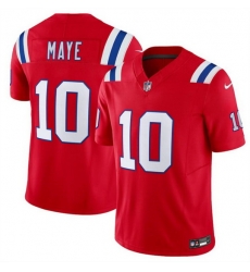 Men New England Patriots 10 Drake Maye Red 2024 Draft F U S E Vapor Limited Stitched Football Jersey Men New England Patriots 10 Drake Maye Red 2024 Draft F U S E Vapor Limited Stitched Football Jersey