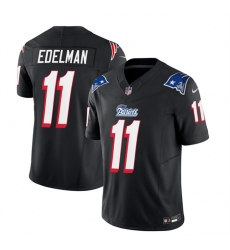 Men New England Patriots 11 Julian Edelman Black 2023 F U S E Throwback Limited Stitched Football Jersey Men New England Patriots 11 Julian Edelman Black 2023 F U S E Throwback Limited Stitched Football Jersey