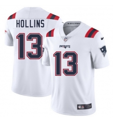 Men New England Patriots 13 Mack Hollins White 2025 Vapor Limited Stitched Football Jersey Men New England Patriots 13 Mack Hollins White 2025 Vapor Limited Stitched Football Jersey
