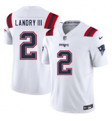 Men New England Patriots 2 Harold Landry III White 2025 F U S E Vapor Limited Stitched Football Jersey Men New England Patriots 2 Harold Landry III White 2025 F U S E Vapor Limited Stitched Football Jersey
