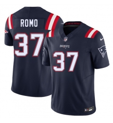 Men New England Patriots 37 Parker Romo Navy 2025 F U S E Vapor Limited Stitched Football Jersey Men New England Patriots 37 Parker Romo Navy 2025 F U S E Vapor Limited Stitched Football Jersey