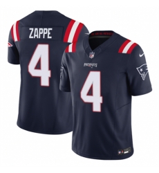 Men New England Patriots 4 Bailey Zappe Navy 2023 F U S E Vapor Limited Stitched Football Jersey Men New England Patriots 4 Bailey Zappe Navy 2023 F U S E Vapor Limited Stitched Football Jersey