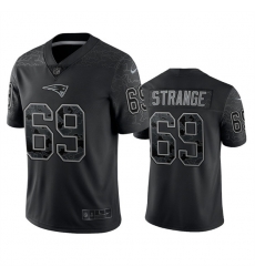 Men New England Patriots 69 Cole Strange Black Reflective Limited Stitched Football Jersey Men New England Patriots 69 Cole Strange Black Reflective Limited Stitched Football Jersey