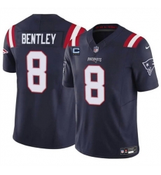 Men New England Patriots 8 Ja 27Whaun Bentley Navy F U S E With 4 Star C Patch Vapor Limited Stitched Football Jersey Men New England Patriots 8 Ja 27Whaun Bentley Navy F U S E With 4 Star C Patch Vapor Limited Stitched Football Jersey