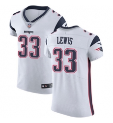 Men Nike Patriots #33 Dion Lewis White Stitched NFL Vapor Untouchable Elite Jersey Men Nike Patriots #33 Dion Lewis White Stitched NFL Vapor Untouchable Elite Jersey