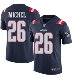Men Nike Patroits #26 Sony Michel Navy Blue Rush Vapor Untouchable Limited Jersey Men Nike Patroits #26 Sony Michel Navy Blue Rush Vapor Untouchable Limited Jersey
