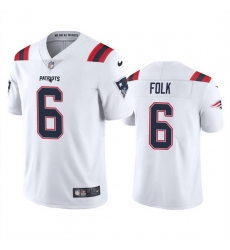 Men's New England Patriots #6 Nick Folk White Vapor Untouchable Limited Stitched Jersey Men's New England Patriots #6 Nick Folk White Vapor Untouchable Limited Stitched Jersey