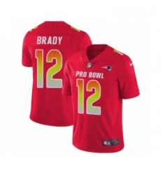 Mens Nike New England Patriots 12 Tom Brady Limited Red AFC 2019 Pro Bowl NFL Jersey Mens Nike New England Patriots 12 Tom Brady Limited Red AFC 2019 Pro Bowl NFL Jersey