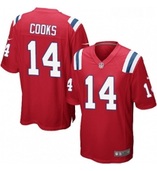 Mens Nike New England Patriots 14 Brandin Cooks Game Red Alternate NFL Jersey Mens Nike New England Patriots 14 Brandin Cooks Game Red Alternate NFL Jersey