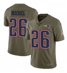 Mens Nike New England Patriots 26 Sony Michel Limited Olive 2017 Salute to Service NFL Jersey Mens Nike New England Patriots 26 Sony Michel Limited Olive 2017 Salute to Service NFL Jersey