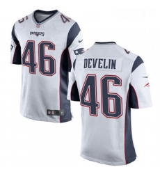 Mens Nike New England Patriots 46 James Develin Game White NFL Jersey Mens Nike New England Patriots 46 James Develin Game White NFL Jersey