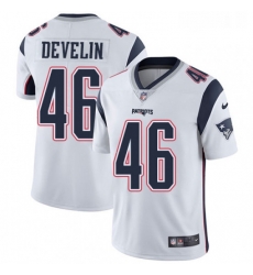 Mens Nike New England Patriots 46 James Develin White Vapor Untouchable Limited Player NFL Jersey Mens Nike New England Patriots 46 James Develin White Vapor Untouchable Limited Player NFL Jersey