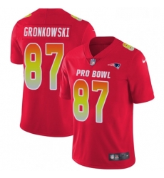 Mens Nike New England Patriots 87 Rob Gronkowski Limited Red 2018 Pro Bowl NFL Jersey Mens Nike New England Patriots 87 Rob Gronkowski Limited Red 2018 Pro Bowl NFL Jersey