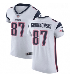 Mens Nike New England Patriots 87 Rob Gronkowski White Vapor Untouchable Elite Player NFL Jersey Mens Nike New England Patriots 87 Rob Gronkowski White Vapor Untouchable Elite Player NFL Jersey