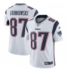 Mens Nike New England Patriots 87 Rob Gronkowski White Vapor Untouchable Limited Player NFL Jersey Mens Nike New England Patriots 87 Rob Gronkowski White Vapor Untouchable Limited Player NFL Jersey