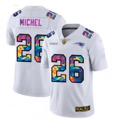 New England Patriots 26 Sony Michel Men White Nike Multi Color 2020 NFL Crucial Catch Limited NFL Jersey New England Patriots 26 Sony Michel Men White Nike Multi Color 2020 NFL Crucial Catch Limited NFL Jersey