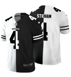 New England Patriots 4 Jarrett Stidham Men Black V White Peace Split Nike Vapor Untouchable Limited NFL Jersey New England Patriots 4 Jarrett Stidham Men Black V White Peace Split Nike Vapor Untouchable Limited NFL Jersey