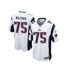 Nike New England Patriots 75 Vince Wilfork White Game NFL Jersey Nike New England Patriots 75 Vince Wilfork White Game NFL Jersey
