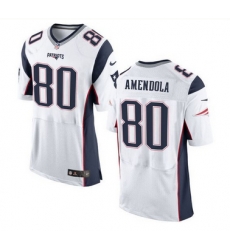 Nike New England Patriots #80 Danny Amendola White Men 27s Stitched NFL New Elite Jersey Nike New England Patriots #80 Danny Amendola White Men 27s Stitched NFL New Elite Jersey