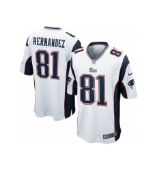 Nike New England Patriots 81 Aaron Hernandez White Game NFL Jersey Nike New England Patriots 81 Aaron Hernandez White Game NFL Jersey