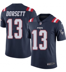 Nike Patriots #13 Phillip Dorsett Navy Blue Mens Stitched NFL Limited Rush Jersey Nike Patriots #13 Phillip Dorsett Navy Blue Mens Stitched NFL Limited Rush Jersey