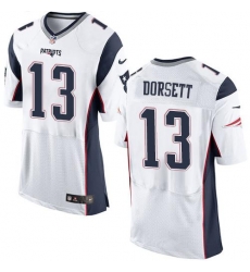 Nike Patriots #13 Phillip Dorsett White Mens Stitched NFL Elite Jersey Nike Patriots #13 Phillip Dorsett White Mens Stitched NFL Elite Jersey