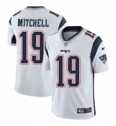 Nike Patriots #19 Malcolm Mitchell White Mens Stitched NFL Vapor Untouchable Limited Jersey Nike Patriots #19 Malcolm Mitchell White Mens Stitched NFL Vapor Untouchable Limited Jersey