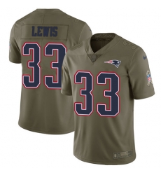 Nike Patriots #33 Dion Lewis Olive Mens Stitched NFL Limited 2017 Salute To Service Jersey Nike Patriots #33 Dion Lewis Olive Mens Stitched NFL Limited 2017 Salute To Service Jersey