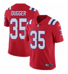 Nike Patriots 35 Kyle Dugger Red Alternate Men Stitched NFL Vapor Untouchable Limited Jersey Nike Patriots 35 Kyle Dugger Red Alternate Men Stitched NFL Vapor Untouchable Limited Jersey