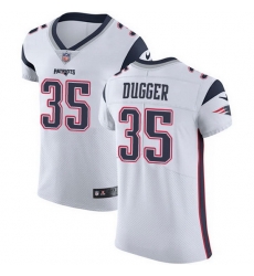 Nike Patriots 35 Kyle Dugger White Men Stitched NFL New Elite Jersey Nike Patriots 35 Kyle Dugger White Men Stitched NFL New Elite Jersey