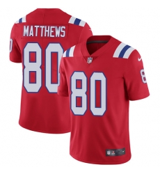 Nike Patriots #80 Jordan Matthews Red Alternate Mens Stitched NFL Vapor Untouchable Limited Jersey Nike Patriots #80 Jordan Matthews Red Alternate Mens Stitched NFL Vapor Untouchable Limited Jersey