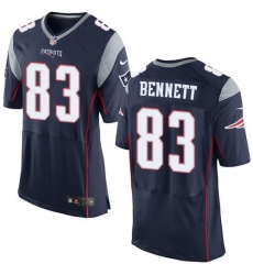 Nike Patriots #83 Martellus Bennett Navy Blue Team Color Mens Stitched NFL Elite Jersey Nike Patriots #83 Martellus Bennett Navy Blue Team Color Mens Stitched NFL Elite Jersey