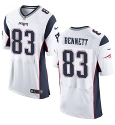 Nike Patriots #83 Martellus Bennett White Mens Stitched NFL Elite Jersey Nike Patriots #83 Martellus Bennett White Mens Stitched NFL Elite Jersey