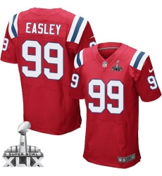 Nike Patriots #99 Dominique Easley Red Alternate Super Bowl XLIX Mens Stitched NFL Elite Jersey Nike Patriots #99 Dominique Easley Red Alternate Super Bowl XLIX Mens Stitched NFL Elite Jersey