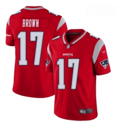 Patriots 17 Antonio Brown Red Men Stitched Football Limited Inverted Legend Jersey Patriots 17 Antonio Brown Red Men Stitched Football Limited Inverted Legend Jersey