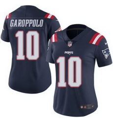 Nike Patriots #10 Jimmy Garoppolo Navy Blue Womens Stitched NFL Limited Rush Jersey Nike Patriots #10 Jimmy Garoppolo Navy Blue Womens Stitched NFL Limited Rush Jersey