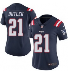 Nike Patriots #21 Malcolm Butler Navy Blue Womens Stitched NFL Limited Rush Jersey Nike Patriots #21 Malcolm Butler Navy Blue Womens Stitched NFL Limited Rush Jersey